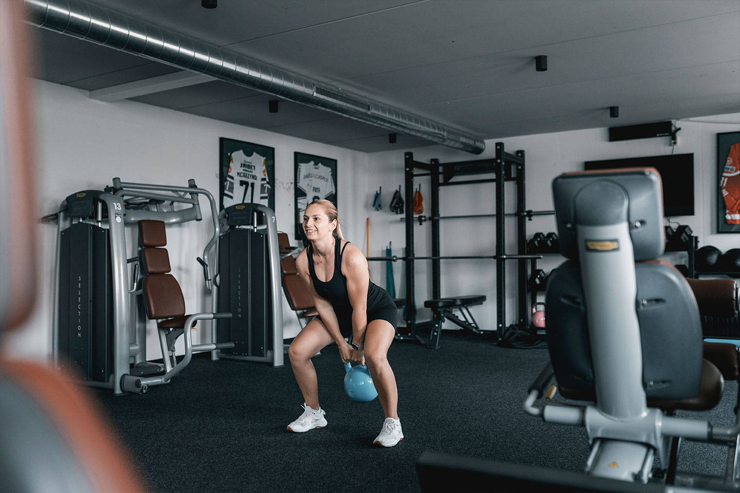 Kettelbell Training im Fitnessstudio in Sennwald